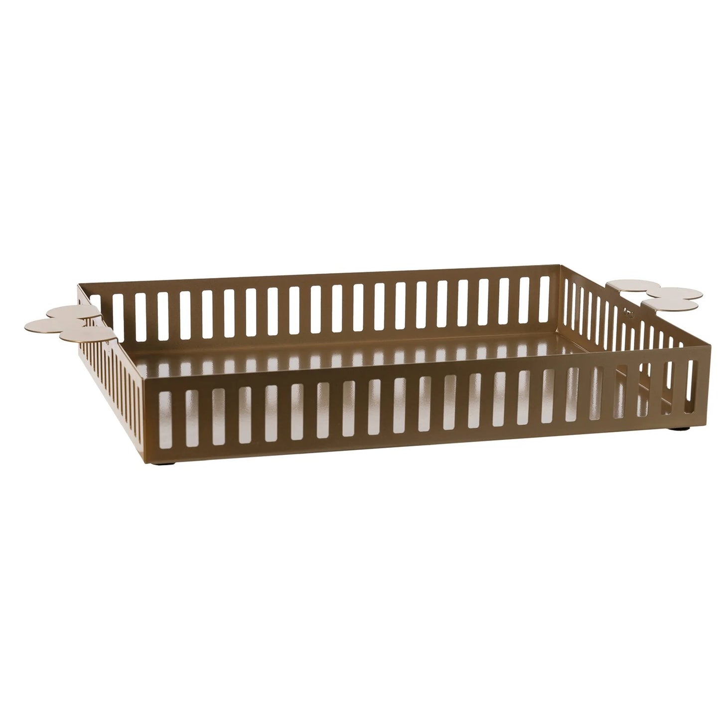 Il vassoio grande Old è realizzato in metallo colorato e adornato con eleganti maniglie laterali, conferendo un tocco di raffinatezza tipico della collezione Old. Dimensioni: 31 x 34,5 x 6 H cm Prodotto in Italia. In negozio e online su tuttochic.it