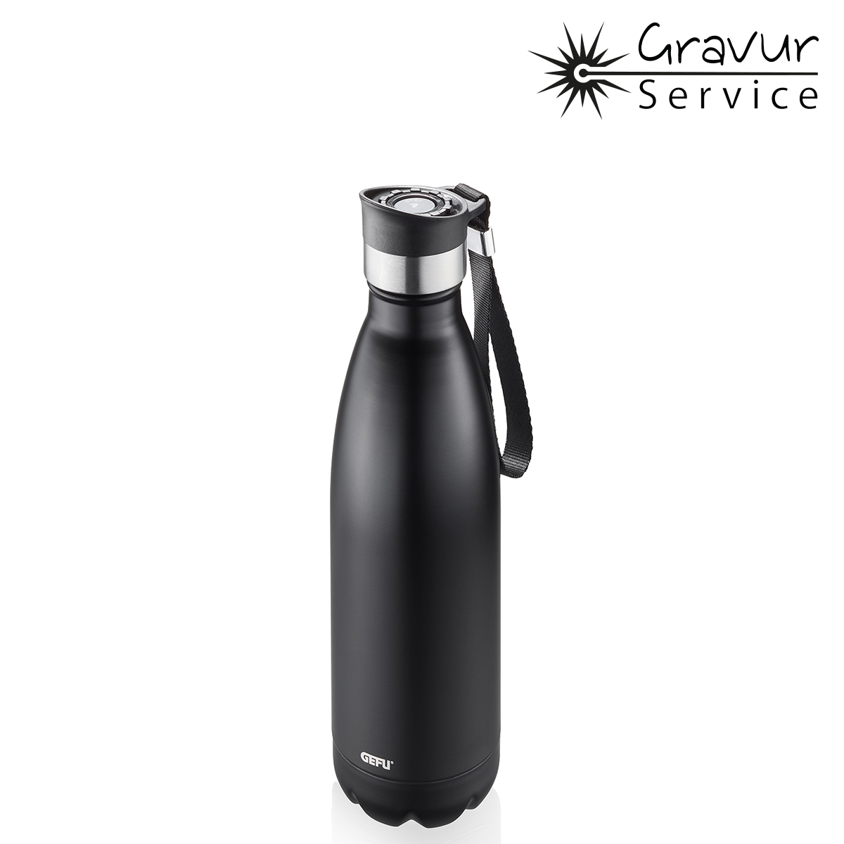 Borraccia in acciaio inossidabile a doppia parete mantiene le bevande calde per 12 ore e fredde per 24 ore. 100% ermetico, si apre e si chiude facilmente con una sola mano grazie alla pratica chiusura a pulsante. 500 ml bottiglia lavabile in lavastoviglie Ø 7,1 cm, H 27,0 cm. In negozio e online su tuttochic.it