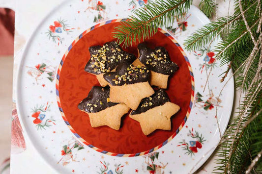 piatto natalizio con pala dolce La Giostra di Amelie Nuvole di Stoffa 2 modelli