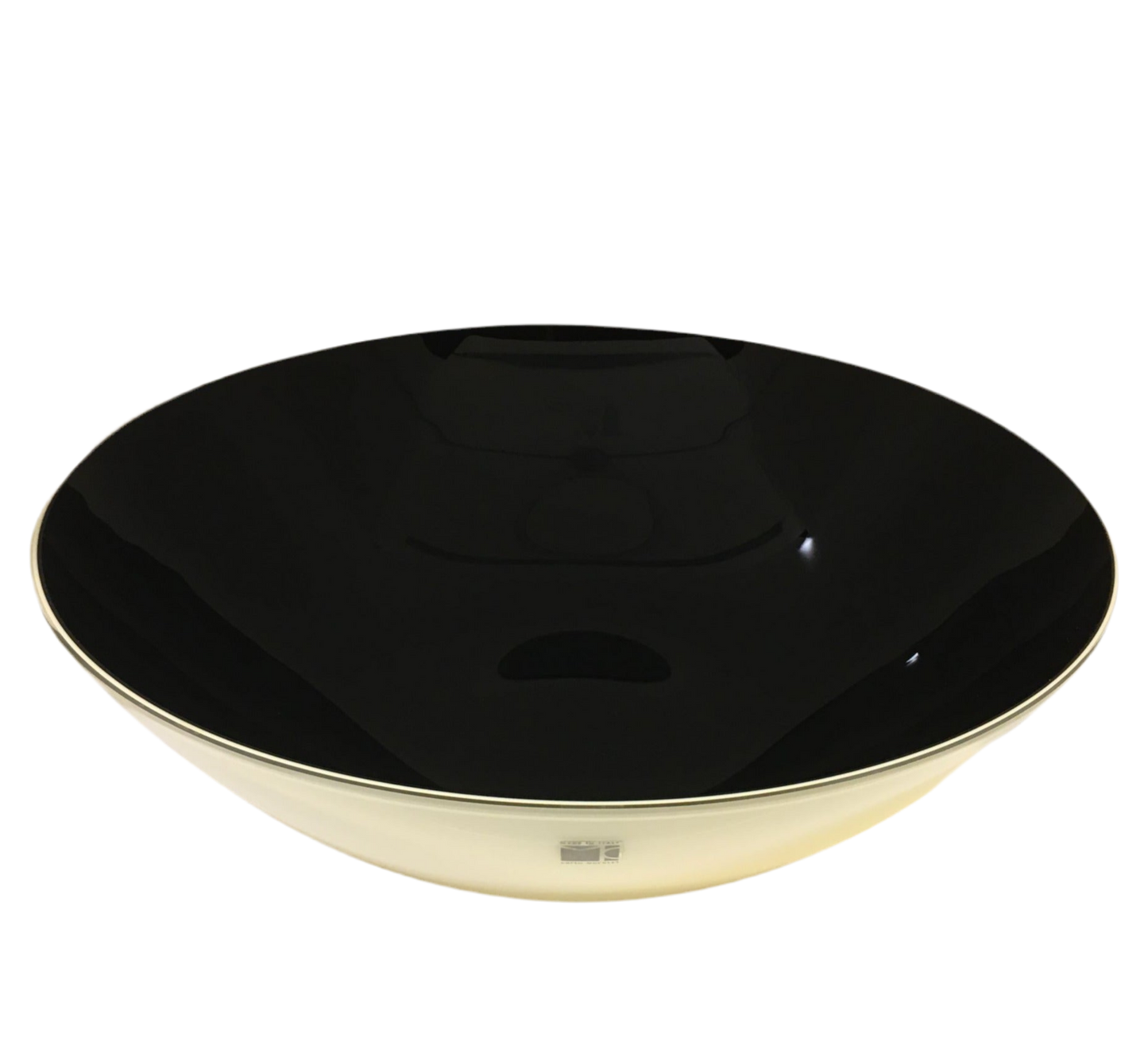 Coppa Luna avorio/nero