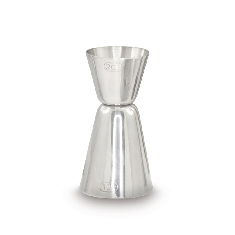 Misurino ideale per dosare i liquidi e preparare alla perfezione numerosi drink Materiale resistente, acciaio inox, igienico e lavabile in lavastoviglie. Capacità: 2 e 4 cl - Dimensioni: Ø 4,5 x h 8,5 cm. In negozio e online su tuttochic.it