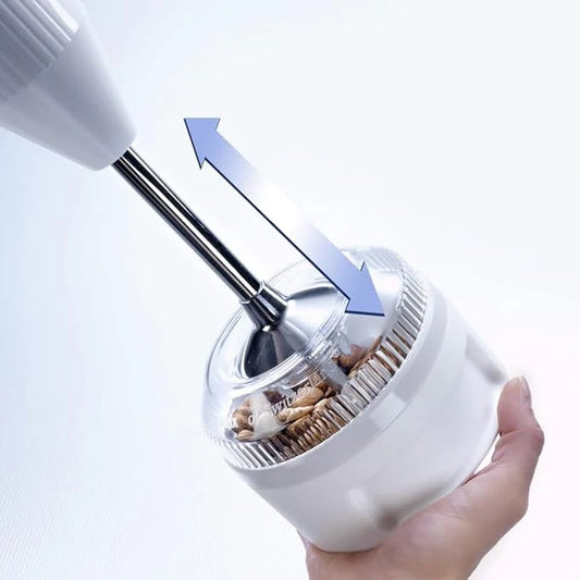 Accessorio Processor bianco per frullatore Bamix con lame in acciaio.