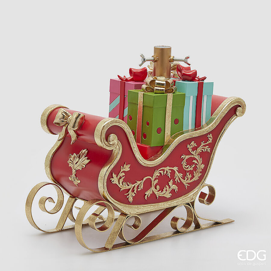 Base slitta firmata EDG Realizzata in poliresina decorata di alta qualità, Adatto per alberi di Natale slim fino a 180 cm di altezza. In negozio e online su tuttochic.it