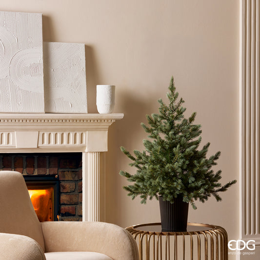 Pino Argentato in vaso h 90 cm | Albero di Natale EDG | tuttochic.it