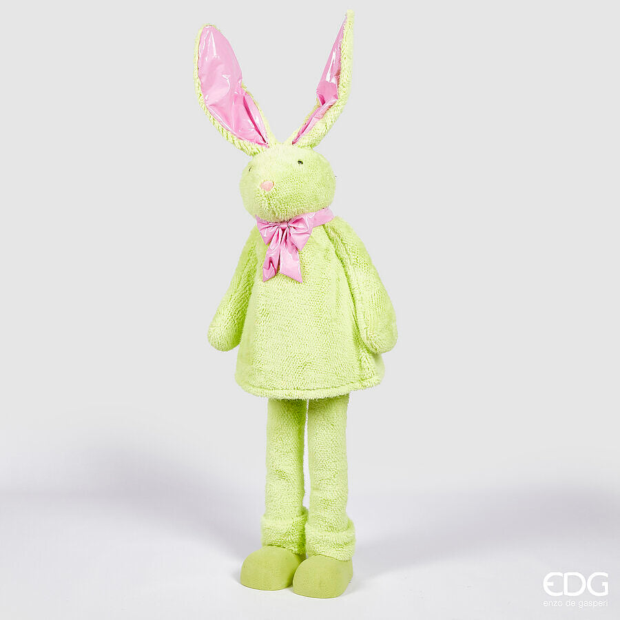 Porta allegria a casa tua con il morbido e simpatico Coniglio Peluche Dance! Con un leggero tocco, questo prodotto esclusivo di EDG Design oscilla. Colore: verde chiaro Dimensioni: cm Ø 40 x h 155. In negozio e online su tuttochic.it