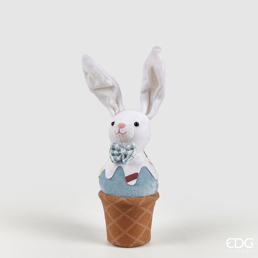 Il perfetto addobbo pasquale con Decoro Gelato Coniglio. Colori: Azzurro/bianco - Rosa mix - Verde mix Dimensioni: cm Ø 9 x h 29. In negozio e online su tuttochic.it