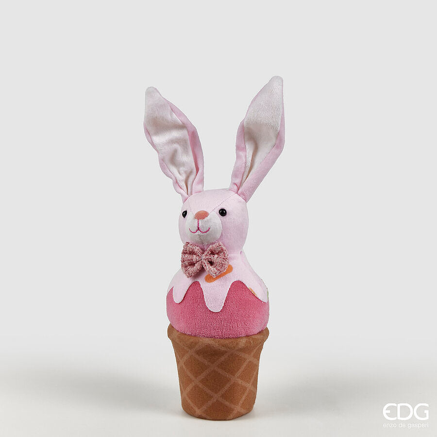 Il perfetto addobbo pasquale con Decoro Gelato Coniglio. Colori: Azzurro/bianco - Rosa mix - Verde mix Dimensioni: cm Ø 9 x h 29. In negozio e online su tuttochic.it