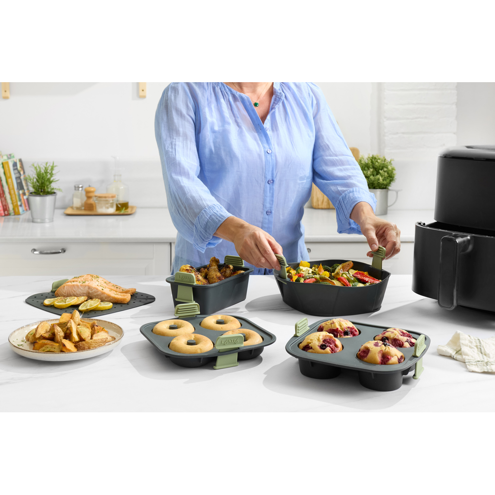 Stampo ciambelle in silicone platinico per friggitrice ad aria Lekuè