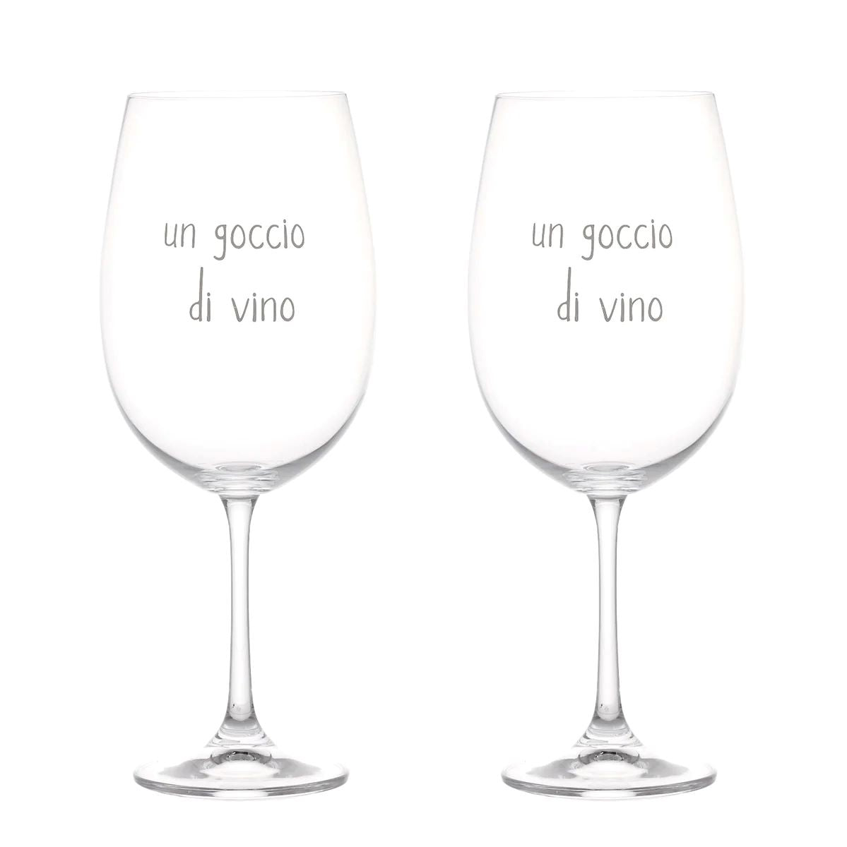 Goditi i tuoi vini preferiti con un tocco di classe grazie a questo set di 2 calici da degustazione in vetro cristallino. Perfetto per un regalo o per te stesso. Set di 2 calici 64 cl Altezza 24 x 9,8 cm. Disegnato e prodotto in Italia. In negozio e online su tuttochic.it