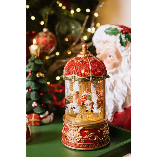 Carillon giostra con neve e luci – La Giostra di Amelie