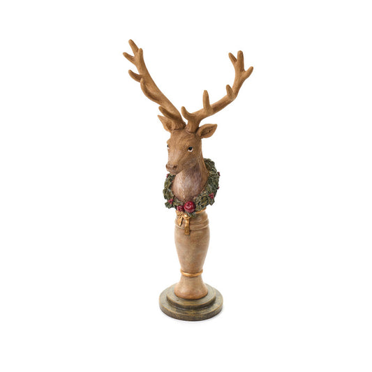 Cervo natalizio in resina decorata – La Giostra di Amelie