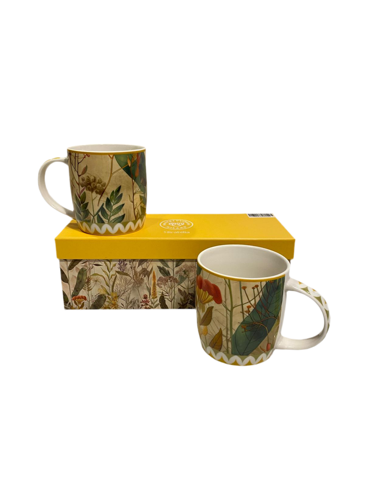 Set di 2 mug in porcellana decorata contenuta in un abbinato astuccio. 420 ml Mirabilia, una collezione dal tocco contemporaneo. In negozio e online su tuttochic.it