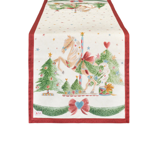 runner natalizio cotone 50x150 La Giostra di Amelie