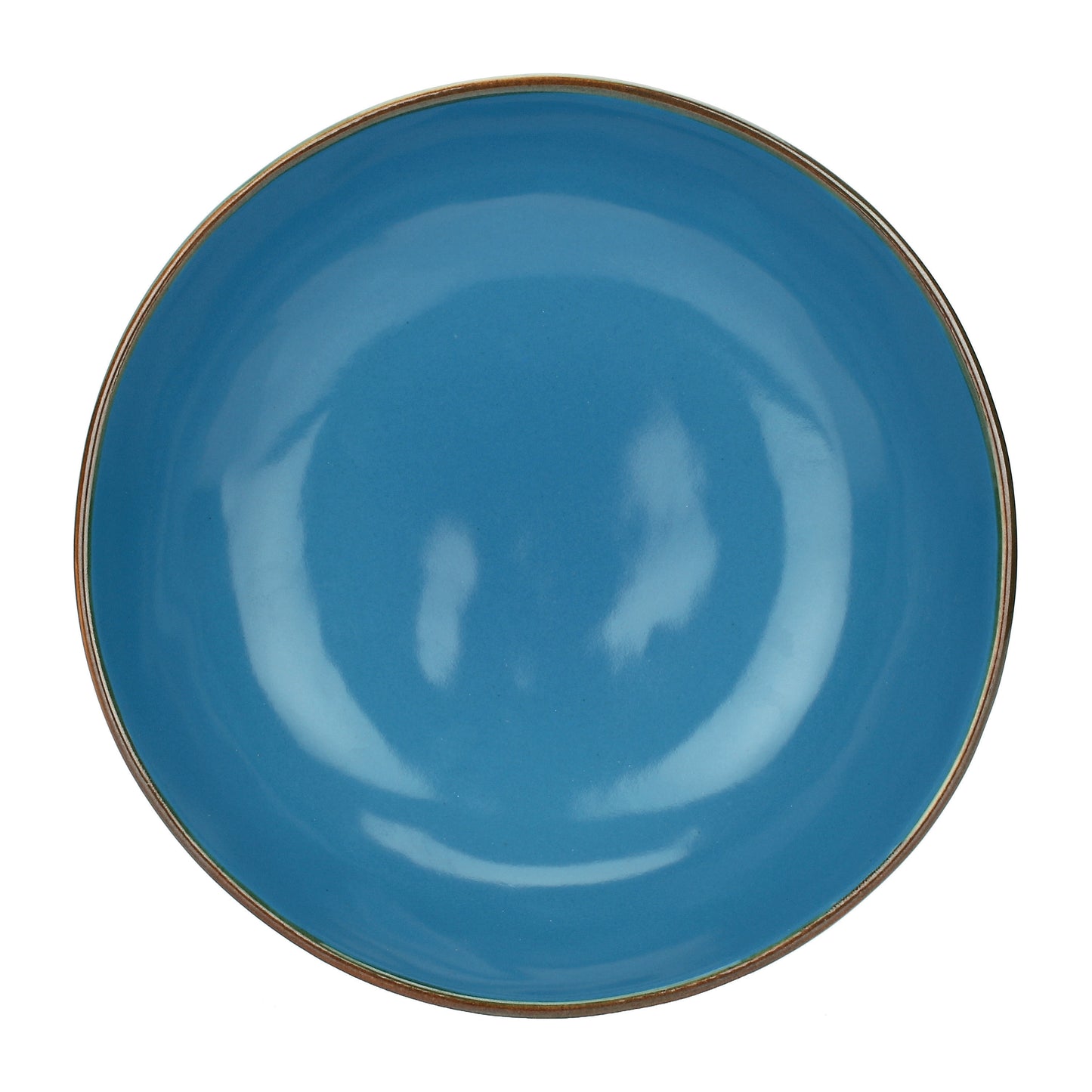 Piatto fondo di colore blu avio della linea Concerto. Materiale: Stoneware Dimensioni: Ø 21 cm Lavabile in lavastoviglie. In negozio e online su tuttochic.it