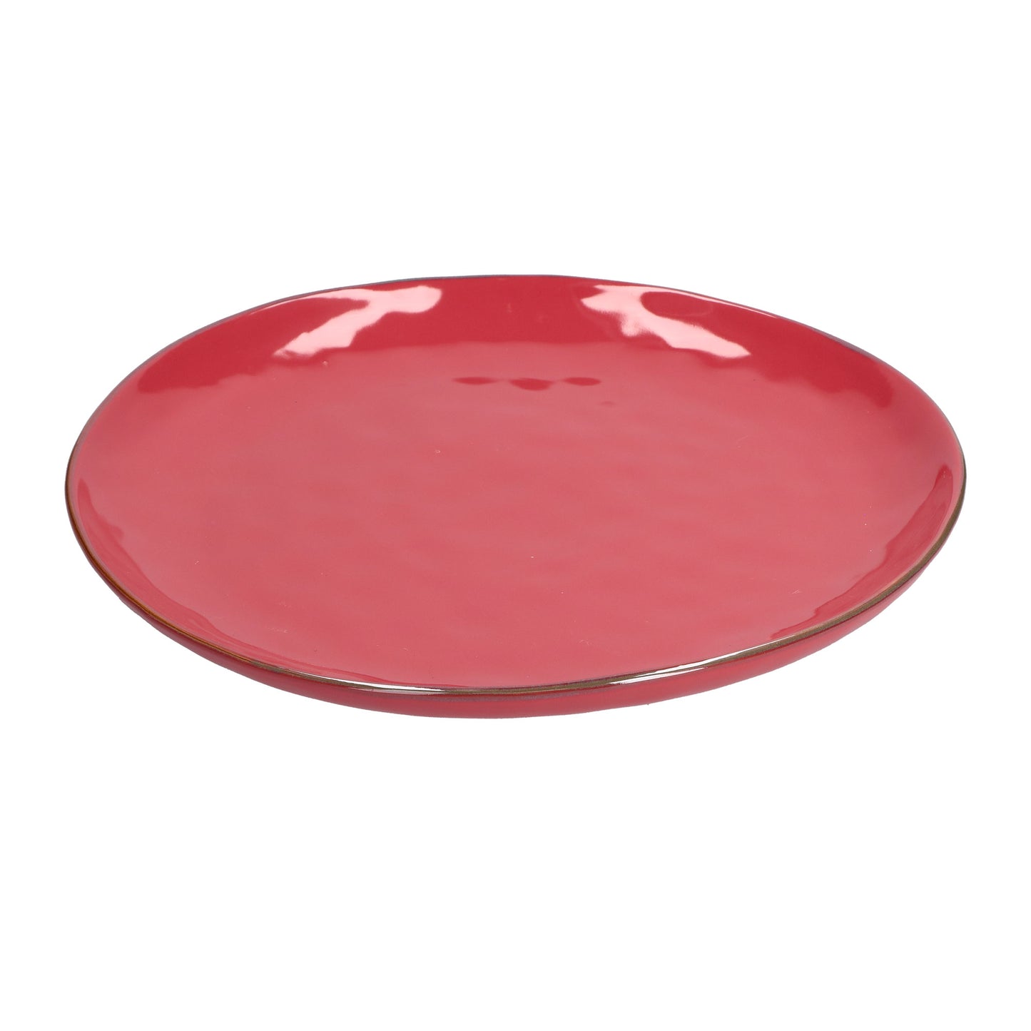 Piatto/Vassoio in porcellana di colore corallo. Colori e forme moderne si mescolano con armonia ed elementi della tradizione. Dimensioni: Ø 32 cm Stoneware. In negozio e online su tuttochic.it