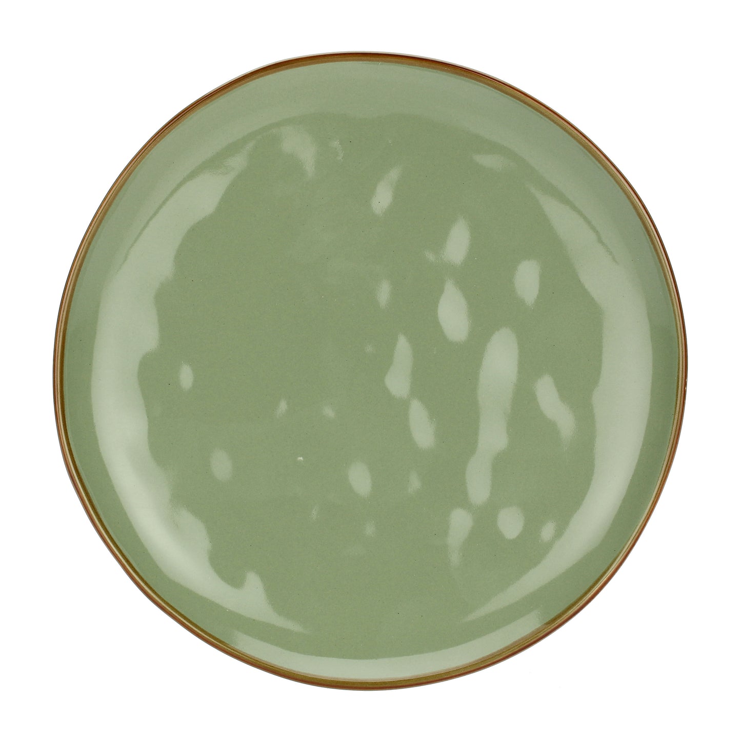 Piatto frutta di colore verde oliva della linea Concerto. Materiale: Stoneware Dimensioni: Ø 20 cm Lavabile in lavastoviglie. In negozio e online su tuttochic.it