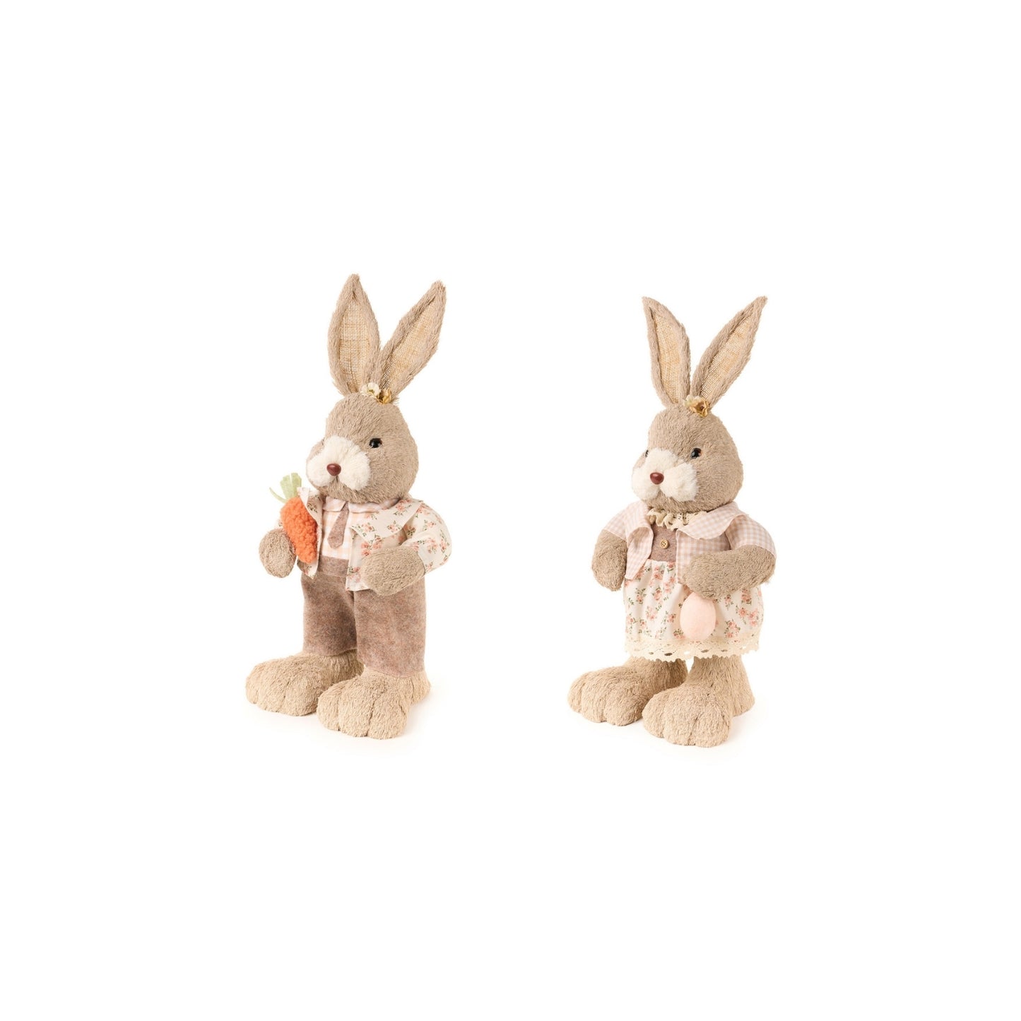 Celebra la Pasqua con la Coppia Coniglietti Lui e Lei! Dimensioni singolo coniglietto: cm 26 x 20 x h 56. In negozio e online su tuttochic.it