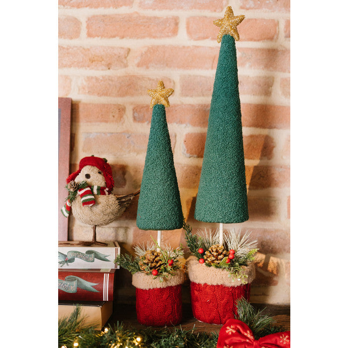 Decorazione a forma di albero in stoffa h 69 cm – Nuvole di Stoffa