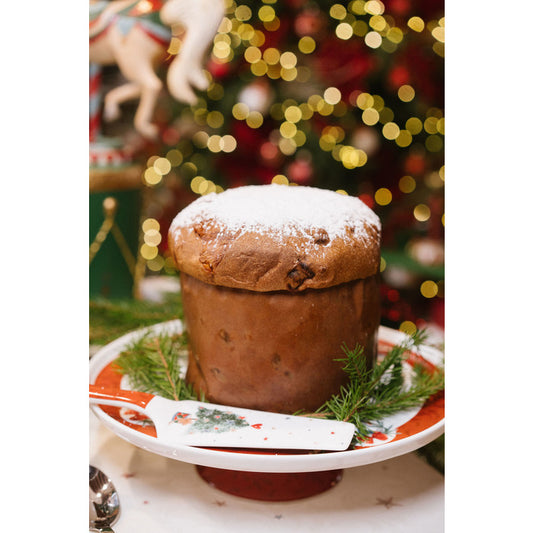 alzata in porcellana natalizia La Giostra di Amelie