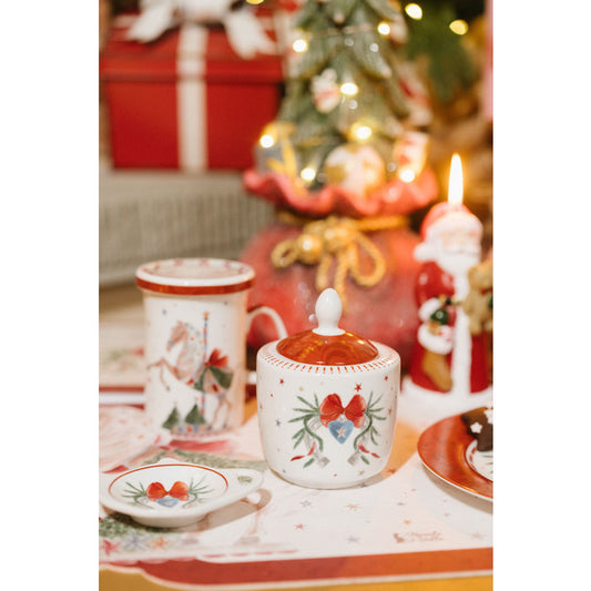 zuccheriera porcellana 350 ml La Giostra di Amelie di Nuvole di Stoffa