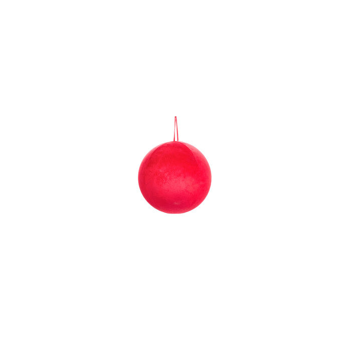 Palla decorativa in velluto rosso – La Giostra di Amelie 3 misure disponibile