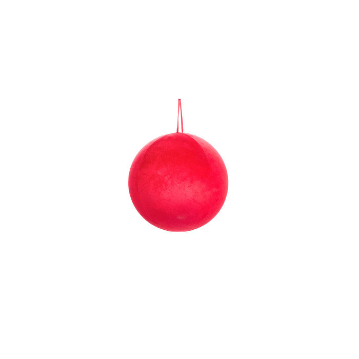 Palla decorativa in velluto rosso – La Giostra di Amelie 3 misure disponibile