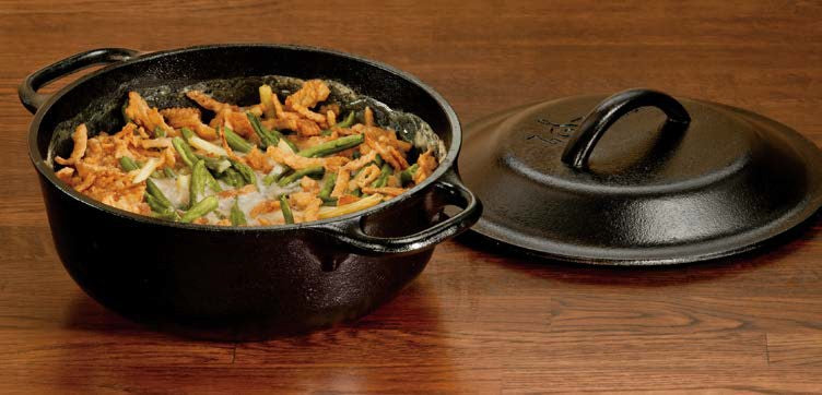 Casseruola Forno olandese con coperchio in ghisa pretrattata• Capacità: 4 Lt• Dimensione: 27,9 x 27,7 Ø x 13,7 cm• 5,80 kg In negozio e online su tuttochic.it