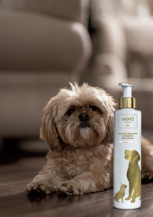 Balsamo districante studiato per idratare in profondità e facilitare la pettinatura del pelo del cane rendendo il momento dello spazzolamento più semplice e piacevole. Quantità: 200 ml.In negozio e online su tuttochic.it