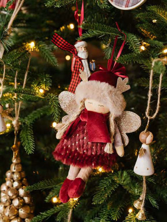 Bambolina Klaus Family con cappello in stoffa