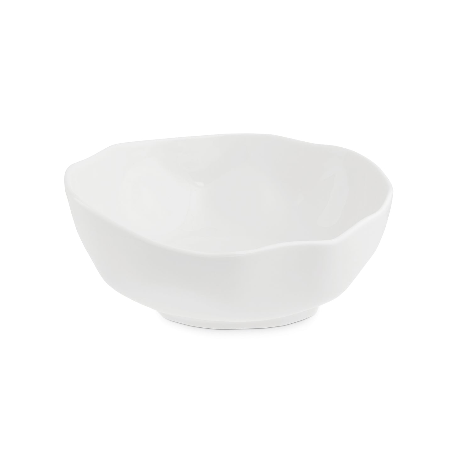 Insalatiera realizzata in porcellana bianca di alta qualità, con una finitura materica. In negozio e online su tuttochic.it