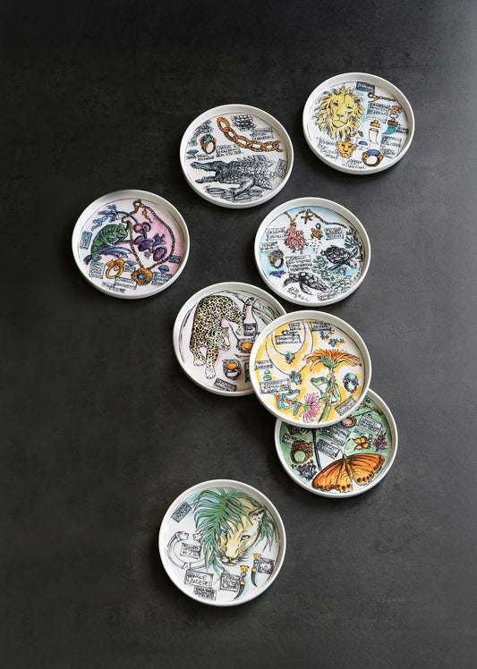 Piattino svuotatasche in porcellana bianca con guscio di tartaruga a rilievo Giovanni Raspini.