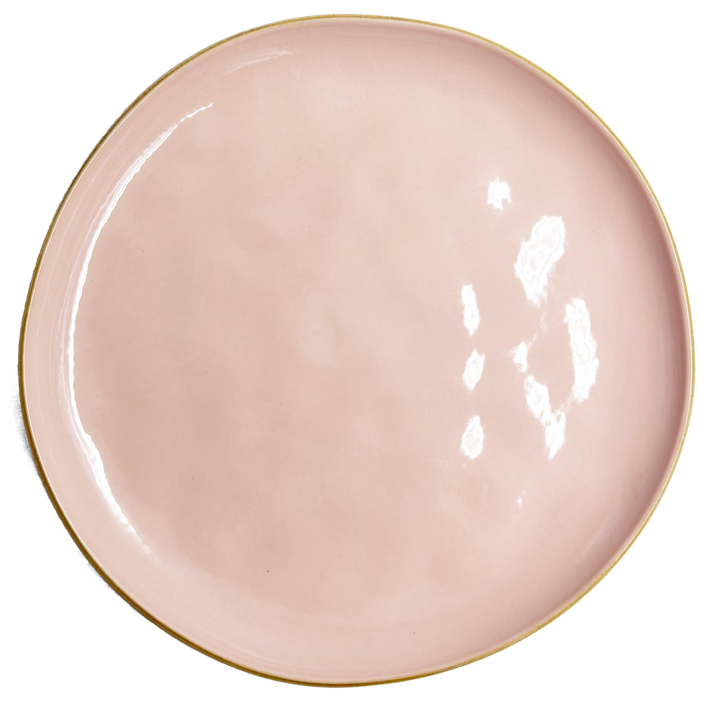 Piatto piano di colore rosa cipria della linea Concerto. Linea CONCERTO Dimensioni: Ø 27 cm Lavabile in lavastoviglie. In negozio e online su tuttochic.it