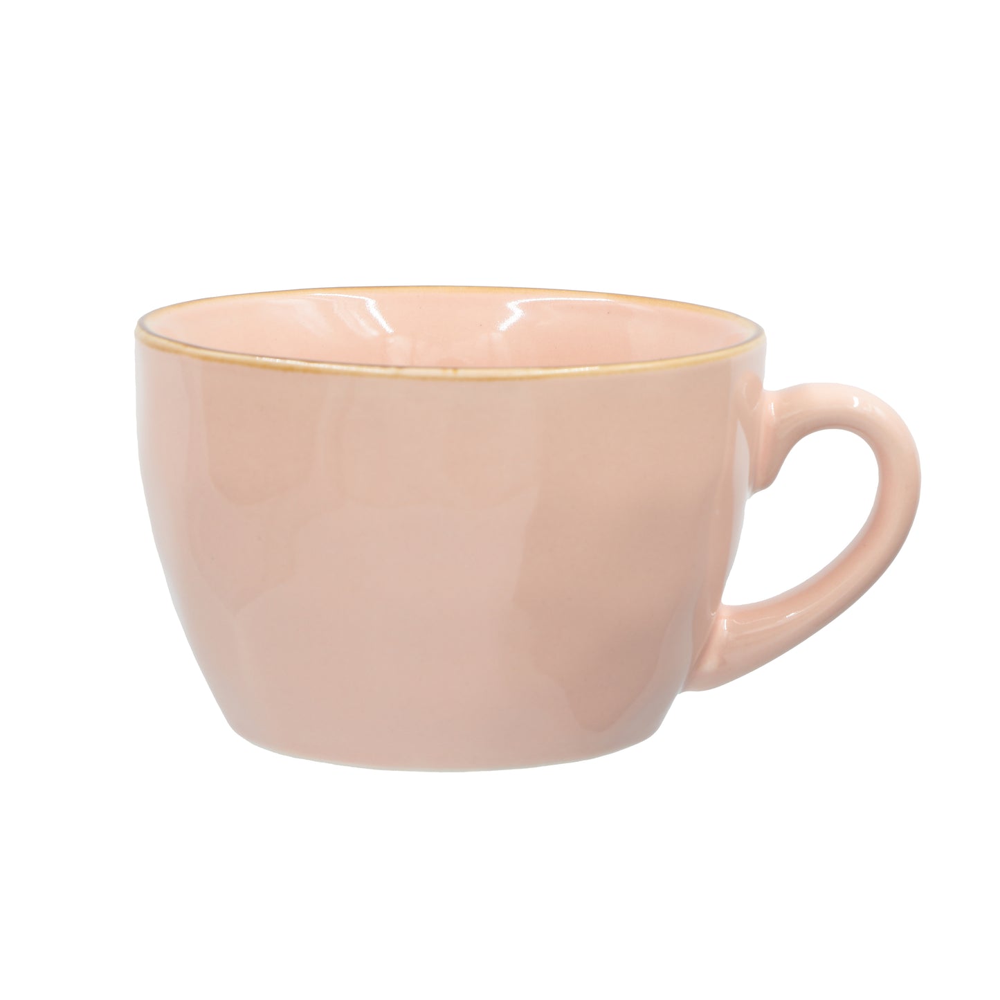 Tazzone da colazione in porcellana di colore rosa cipria. Dimensioni: Ø 7 cm, 420 cc Materiali: Stoneware. In negozio e online su tuttochic.it