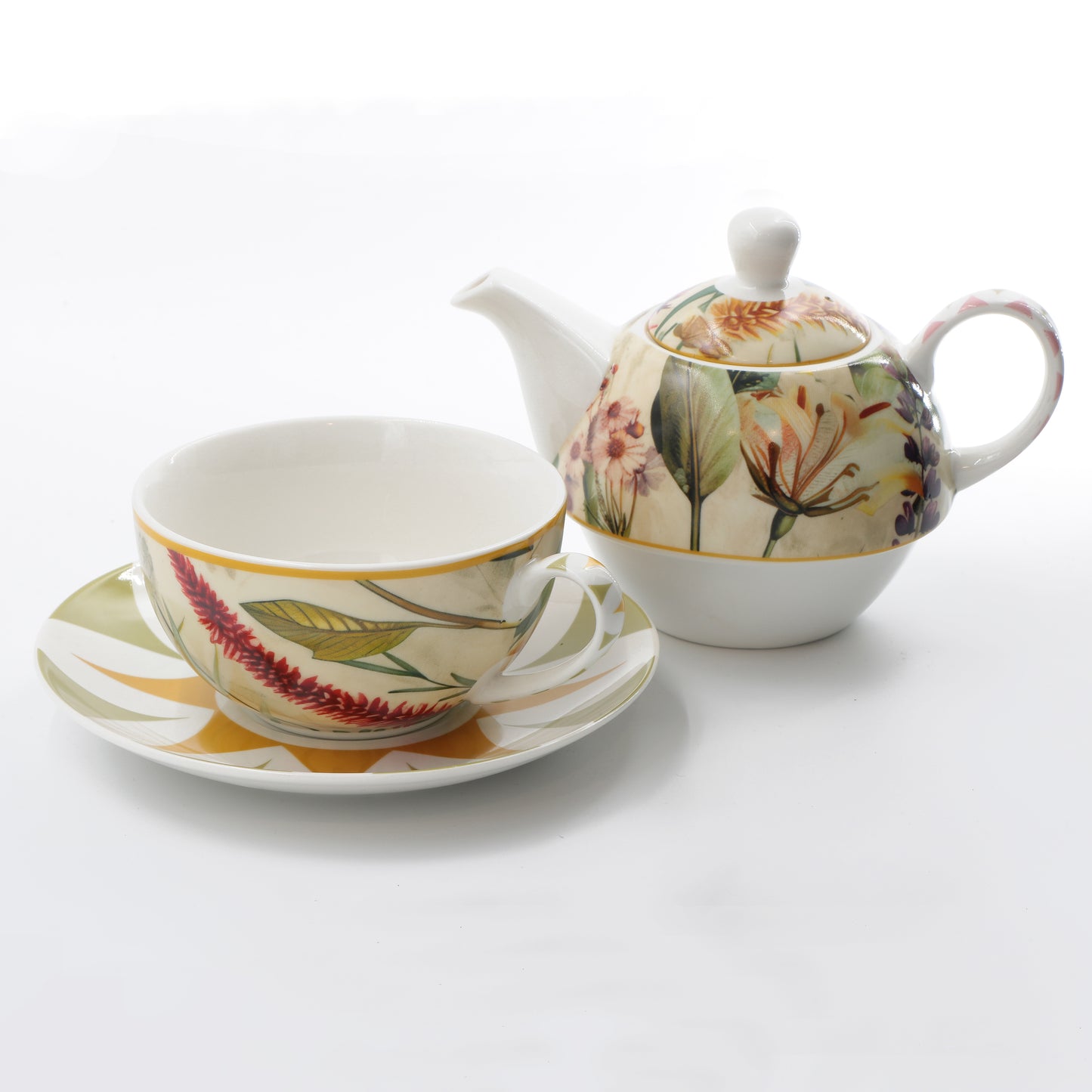 Tazza da tè con teiera superiore in porcellana decorata. Mirabilia, una collezione dal tocco contemporaneo. In negozio e online su tuttochic.it