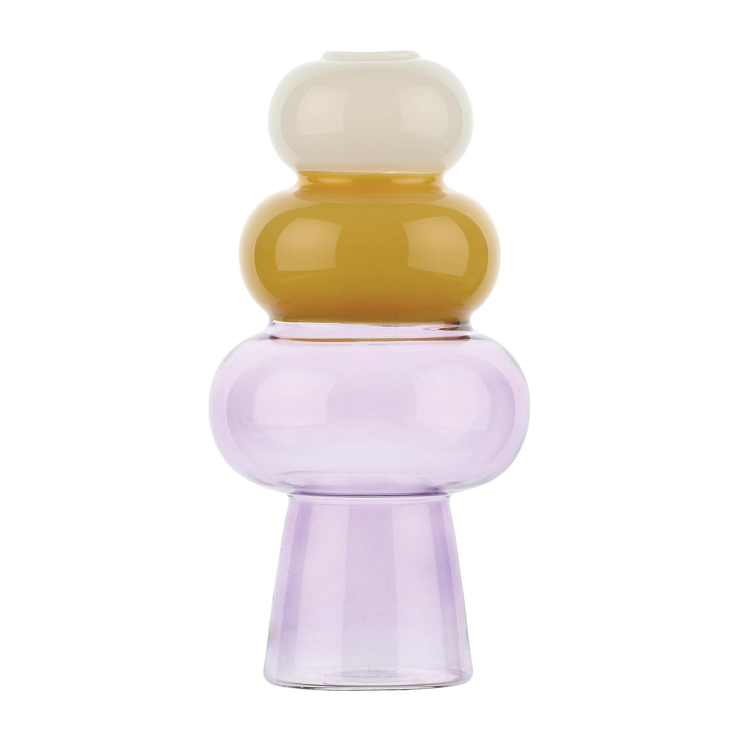 Vaso monofiore in vetro borosilicato. Più che vasi, sembrano piccole sculture in vetro dal design originale e contemporaneo, che regalano a ogni stanza personalità e luce. Alchimia è un omaggio retrò agli alambicchi. Dimensioni: cm Ø 11 x 22 h. In negozio e online su tuttochic.it