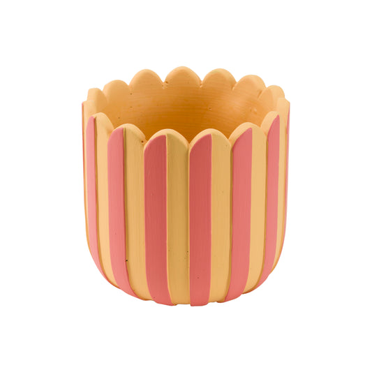 Cachepot MOIRA in ceramica cementizia! Disponibile in 3 misure: Misura L: Ø 17 x h 17,5 cm M: Ø 14 x h 13,5 cm S: Ø 11 x h 10,5 cm. In negozio e online su tuttochic.it