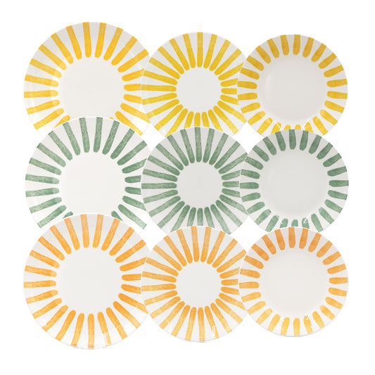 Set 18 piatti L’Artista in porcellana decorata