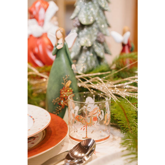 set 6 bicchieri natalizi con 2 decori assortiti Nuvole di Stoffa