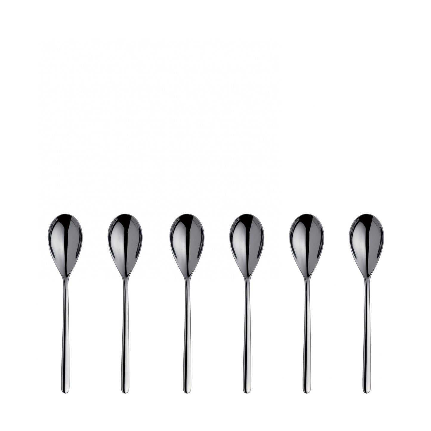 Realizzati in acciaio inox 18/10 con finitura lucida a specchio. Dimensioni: cm 15 x 3 Spessore 3 mm. Manutenzione: Lavare in lavastoviglie fino a 65°C negli appositi cestelli per posate e cassetto posate. In negozio e online su tuttochic.it