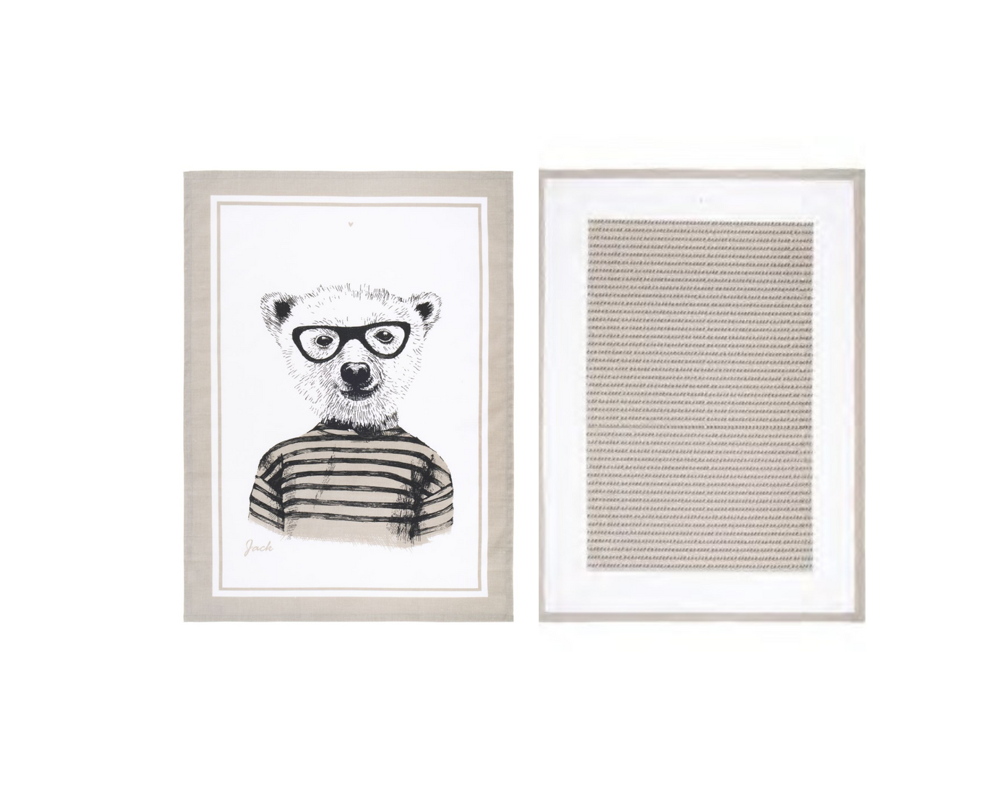 Set 2 strofinacci da cucina "My Friend's Home"