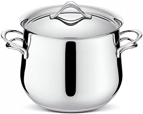 Le finiture di altissimo livello fanno della pentola cm 24 con coperchio Melodia un prodotto unico. fondo Lagofusion a 3 strati Acciaio-Alluminio-Acciaio ad elevato spessore. Melodia è adatta a diverse fonti di calore, vetroceramica, piastra elettrica, induzione, gas, forno. In negozio e online su tuttochic.it