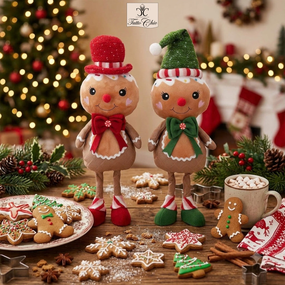 pupazzo Pan di Zenzero in piedi collezione Gingerbread