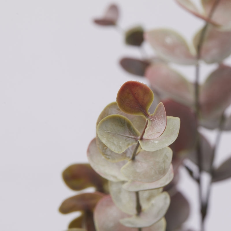 Cespuglio di Eucalipto artificiale di colore verde/rosa. Dimensioni: h cm 56 - Materiale: plastica. In negozio e online su tuttochic.it.