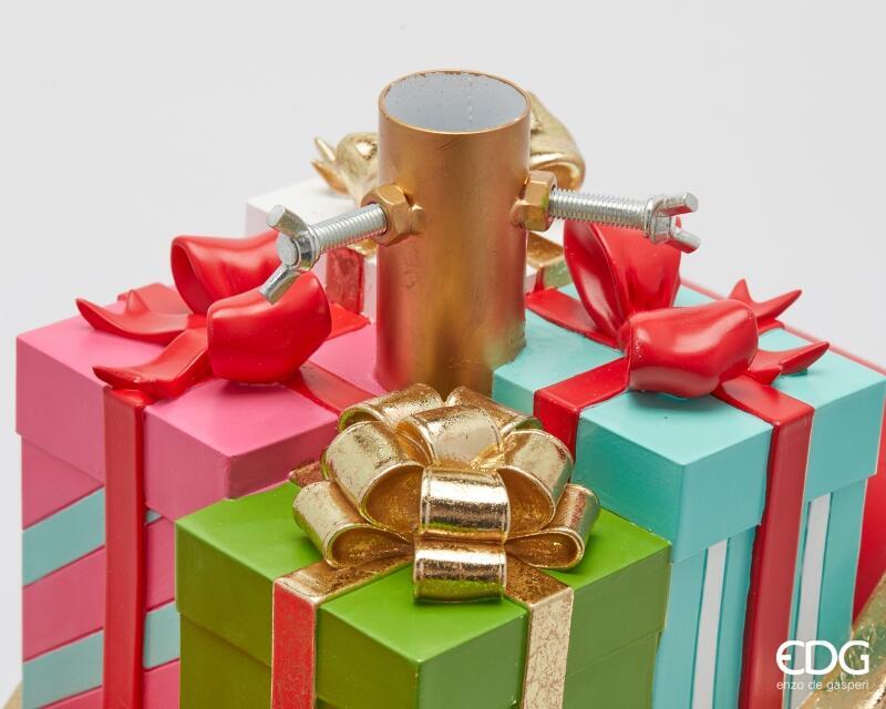 Base slitta firmata EDG Realizzata in poliresina decorata di alta qualità, Adatto per alberi di Natale slim fino a 180 cm di altezza. In negozio e online su tuttochic.it