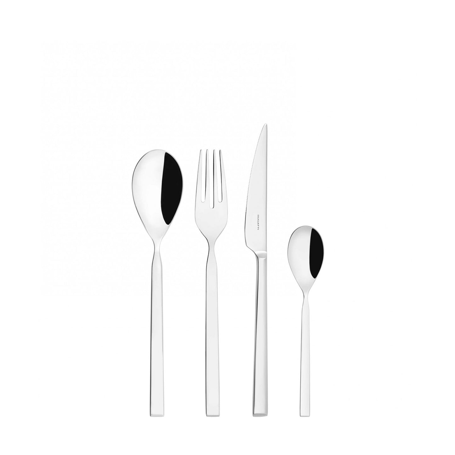 2 set 24 posate modello Puro con finitura lucida a specchio confezionato in scatola litografata con finestra. Il Set 48 pezzi è composto da:12 cucchiai da tavola12 forchette da tavola12 coltelli da tavola12 cucchiaini caffè. In negozio e online su tutttochic.it