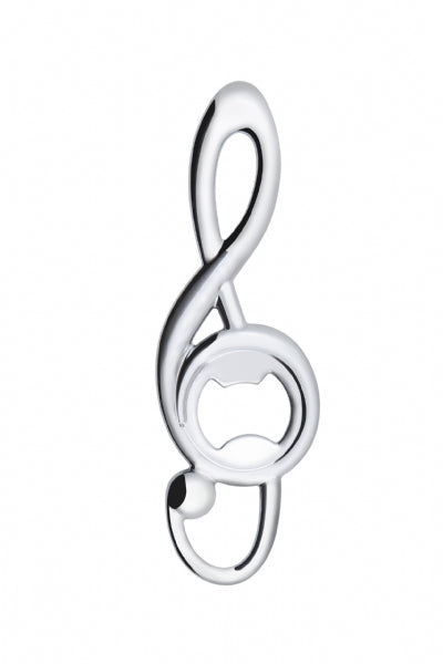 L’apribottiglia Sound, dalla forma a chiave di violino dallo stile raffinato ed elegante. Rappresenta un'idea regalo preziosa per celebrare un momento speciale anche come bomboniera. Realizzato in zama, di colore acciaio. Dimensioni: 14,5 x 5 x 0,8 cm. Si consiglia di lavare a mano. In negozio e online su tutttochic.it