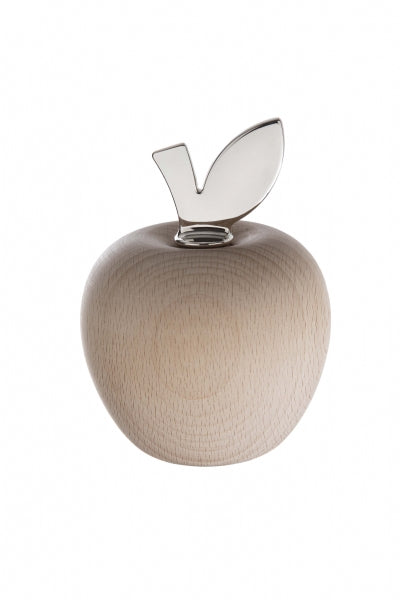 EDEN è lo schiaccianoci a forma di mela, simbolo di prosperità. Perfetto come regalo o bomboniera, è un oggetto che arreda cucina e casa con stile. Vite realizzata in zama cromata. Il corpo è in legno di faggio naturale, questo rende ogni pezzo unico. Dimensioni: Ø 8 x 10,8 cm. In negozio e online su tutttochic.it
