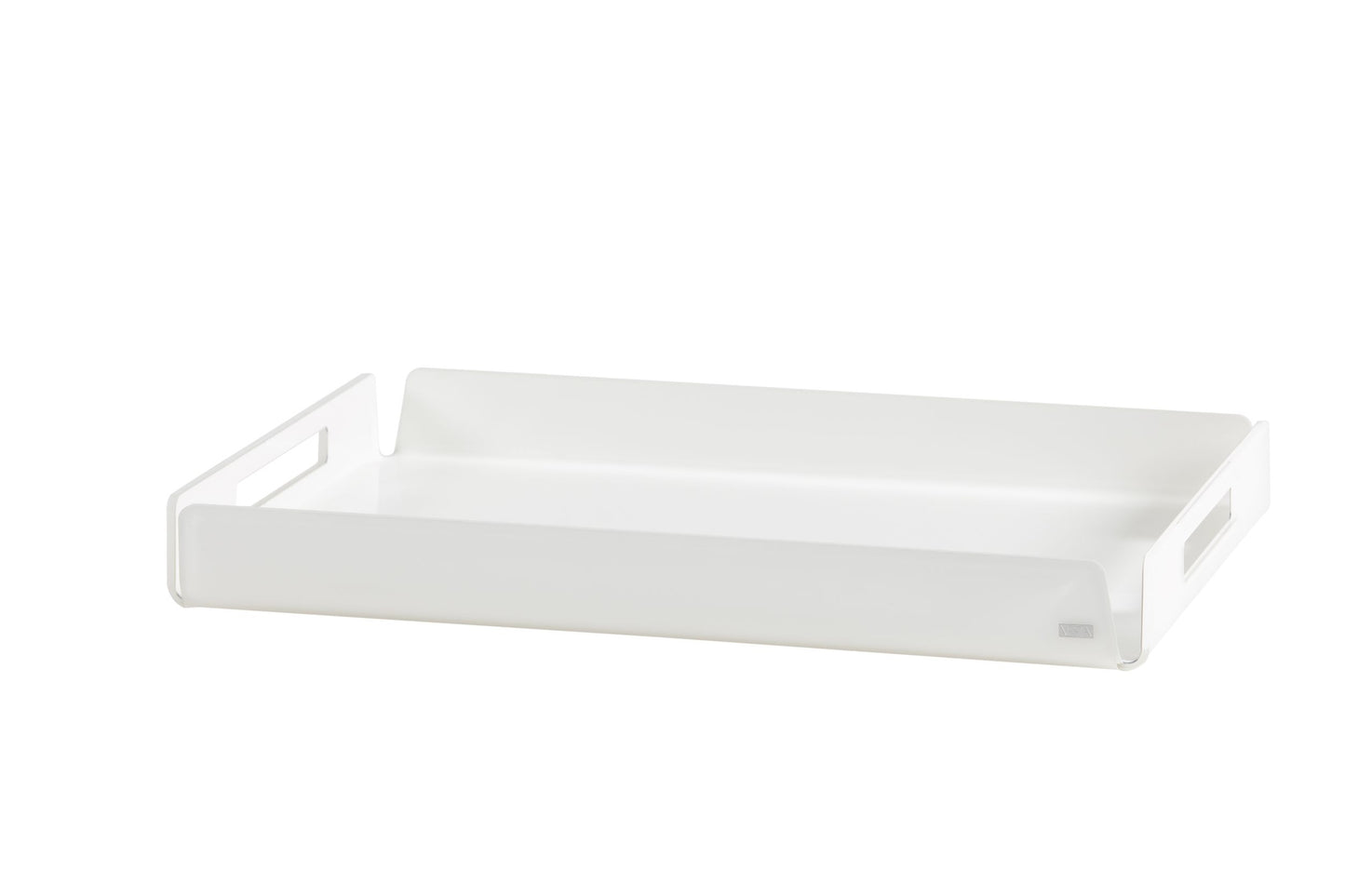 Like Water vassoio grande è in cristallo acrilico bianco , ideale per chi ama le linee essenziali dal gusto minimal. Dimensioni cm 45x31x5 h. Spessore PMMA mm 5. In negozio e online su tuttochic.it