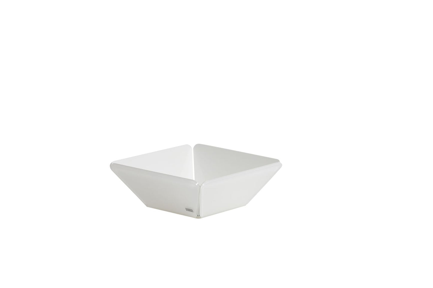 Cestino in cristallo acrilico bianco satinato , ideale per chi ama le linee essenziali dal gusto minimal. Dimensioni cm 21x21x7,5. Spessore PMMA mm 5. In negozio e online su tuttochic.it
