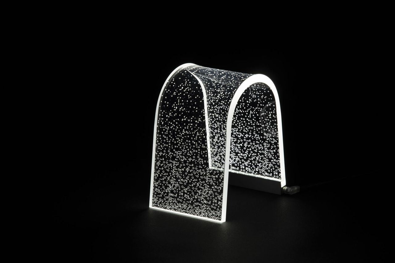 Lampada in cristallo acrilico a led ARC BUBBLES Vesta Home. In negozio e online su tuttochic.it